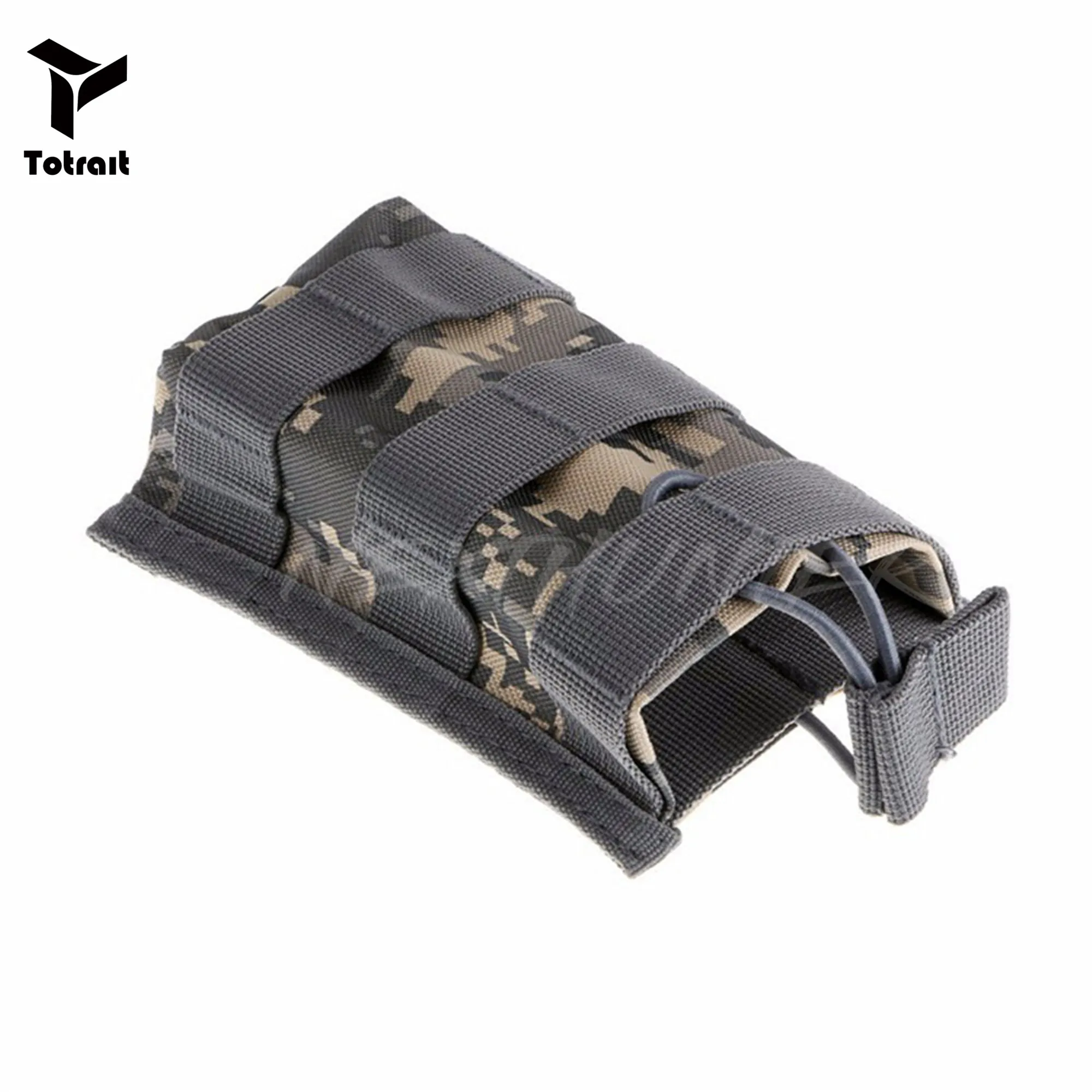 

Molle Tactical Single Magazine Pouch for M4 M16 5.56 .223 Open Top Walkie Talkie Holster Radio Case Gear Holder
