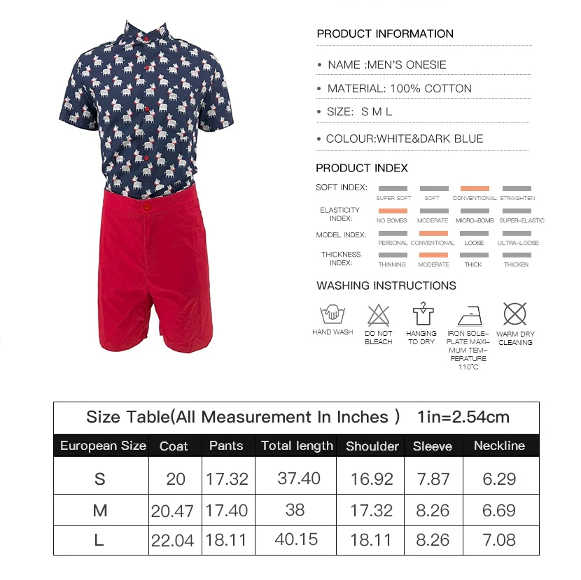 

Hip-Hop Men Romper Fashion Casual Jumpsuit Playsuit Shorts Sleeve T-shirt Printed Onesie