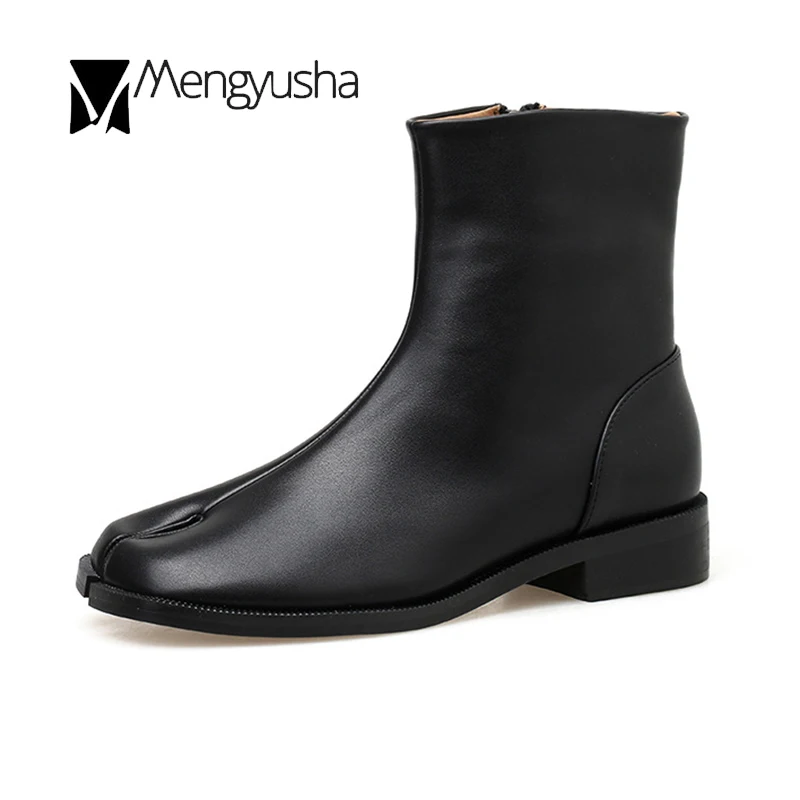 Tabi туфли ниндзя женские высококачественные кожаные рыцарские ботинки из