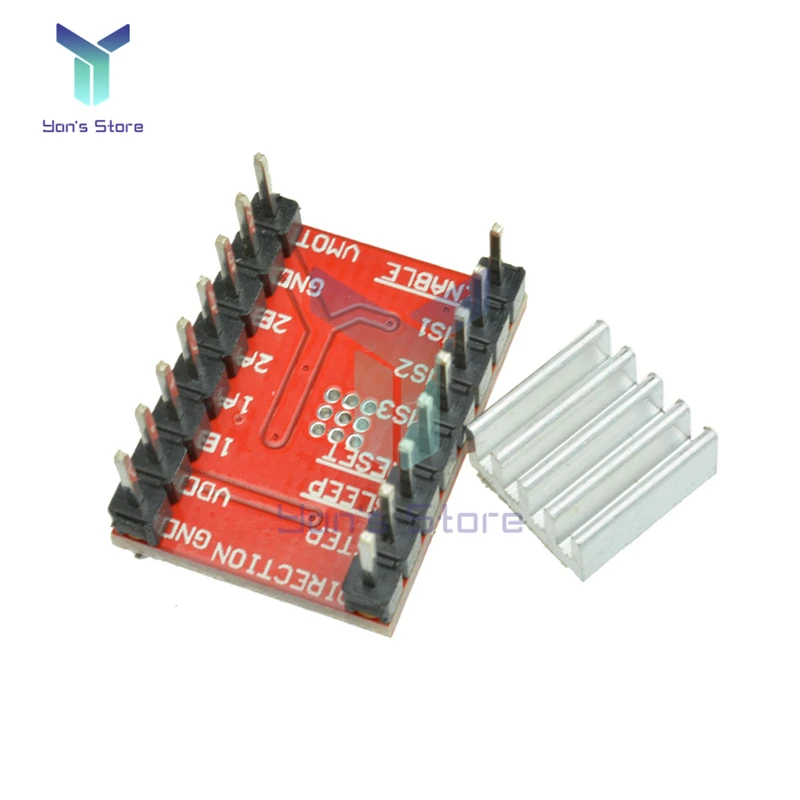 

diymore A4988 Stepper Motor Driver Module with Heat Sink for Arduino 3D Printer Reprap CNC Machine or Robotics