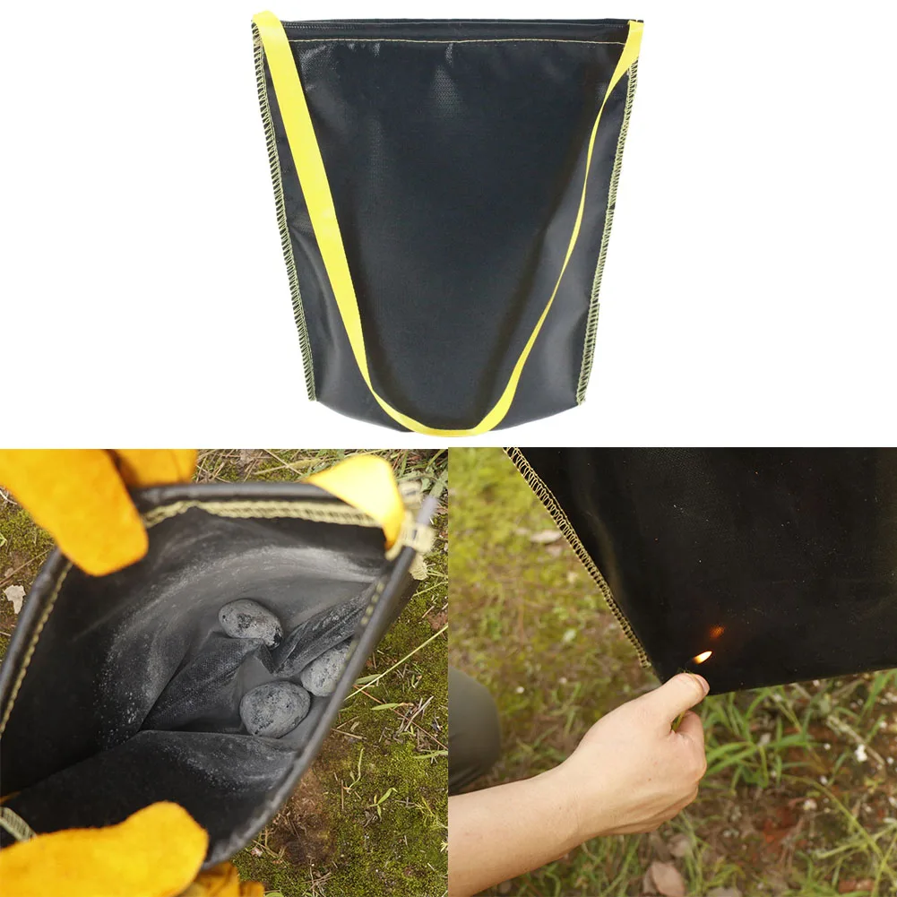 

Fireproof Easy Clean Picnic Document Durable Outdoor Barbecue Multifunction Flame Retardant Bag Waterproof Burning Charcoal