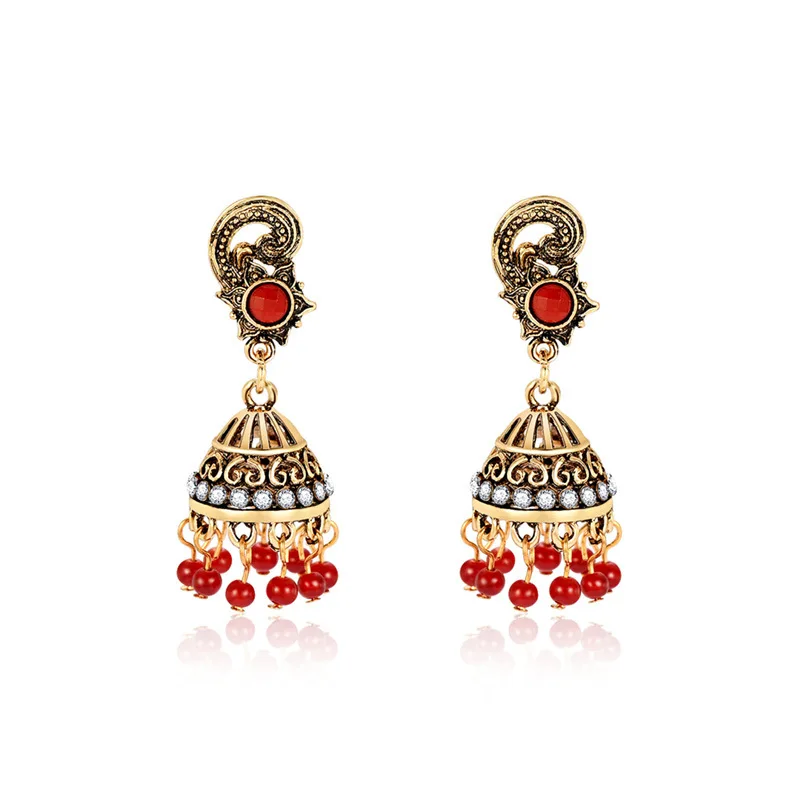 Серьги в виде древнего золота индийский юмка тайский буддийский Будда