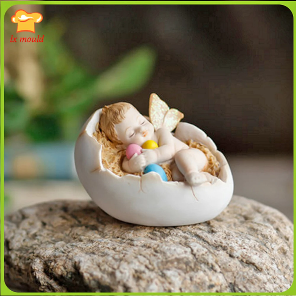 3D колыбель в виде яиц Детская подставка украшение сделай сам силиконовая форма