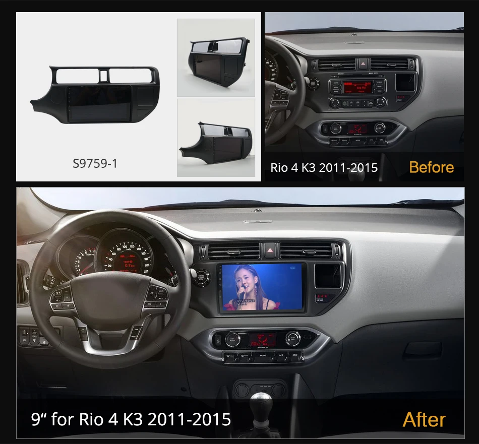 Автомагнитола K7 Ownice 2 Din Android 10 0 для Kia RIO 4 K3 2011-2015 с 8-ядерным процессором A75 * + A55 6