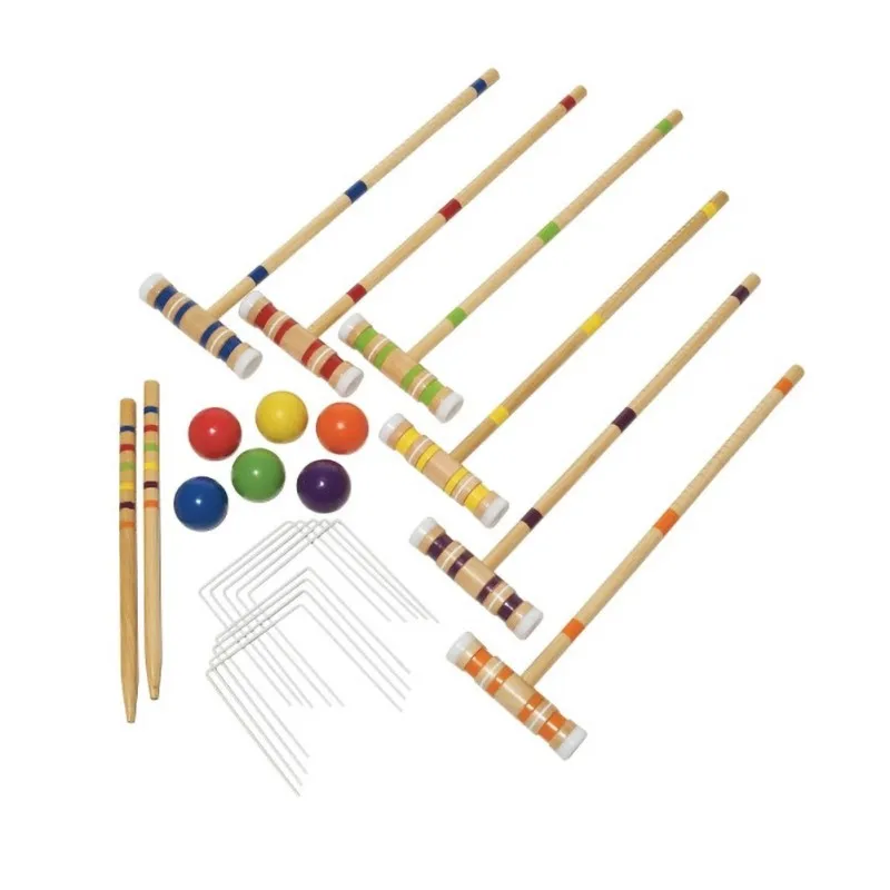 

Аксессуары для игр на улице кукольный домик спортивные миниатюрный деревянный крокета игровой набор сад Спортивное Украшение Детские игру...