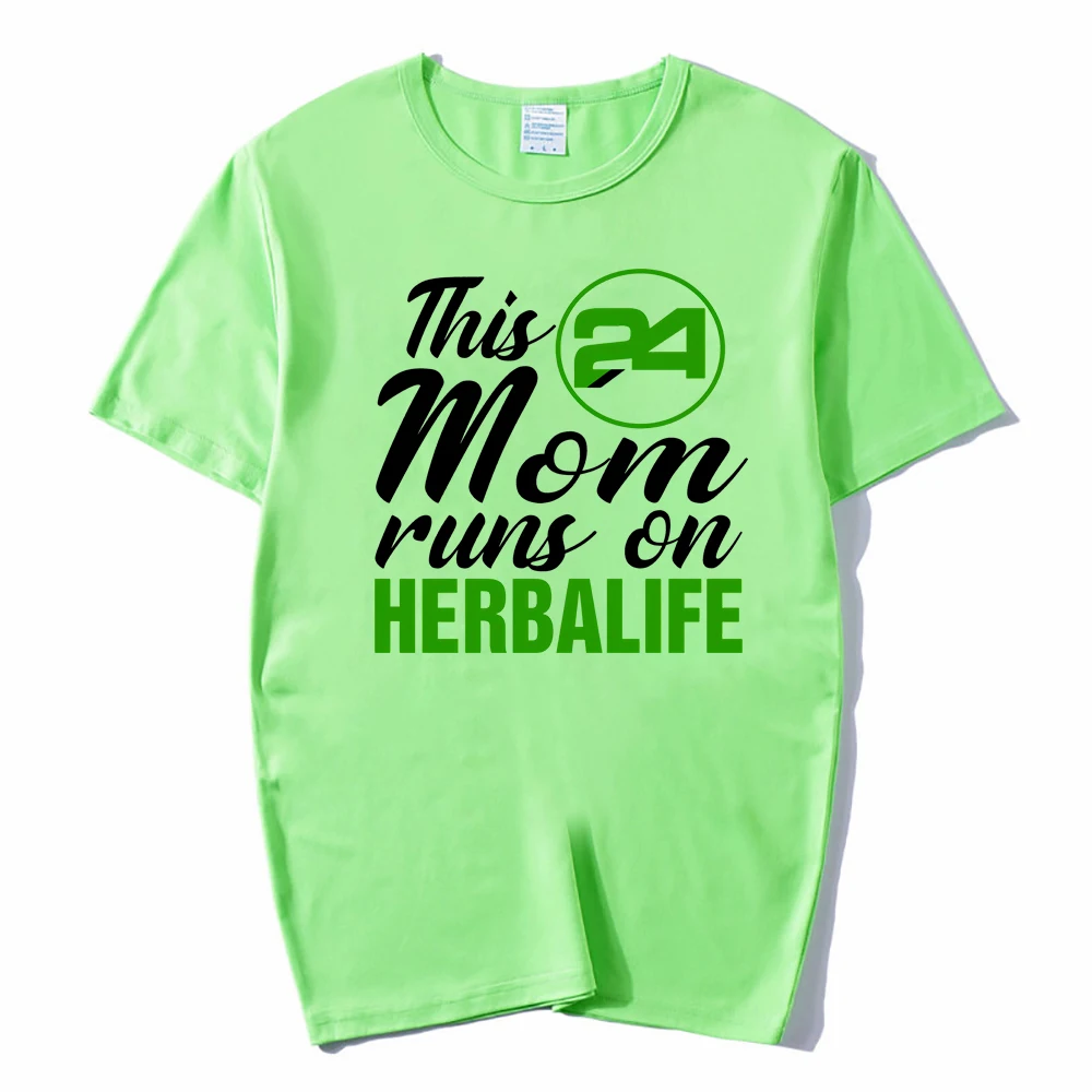 

This Mom Runs on Herbalife Shirt Funny Herbalife Nutrition Shirt Herbalife 24 Women Casual Shirts Harajuku Tee Hipster Tops