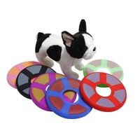 soft non slip flying disc dog toy game flying disc pet puppy training interactive dog supplies throwing flying bite resistant