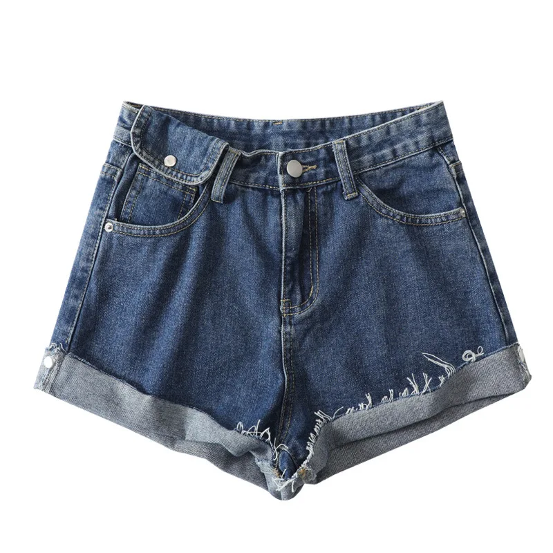 Женские потертые джинсовые шорты Lguc.H повседневные в Корейском стиле для женщин