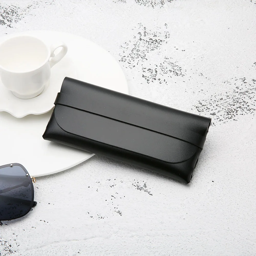 NEW Portable Sunglasses Reading Glasses Case Fashion Black White Handmade PVC Leather Bag for Women/Men Box | Аксессуары для