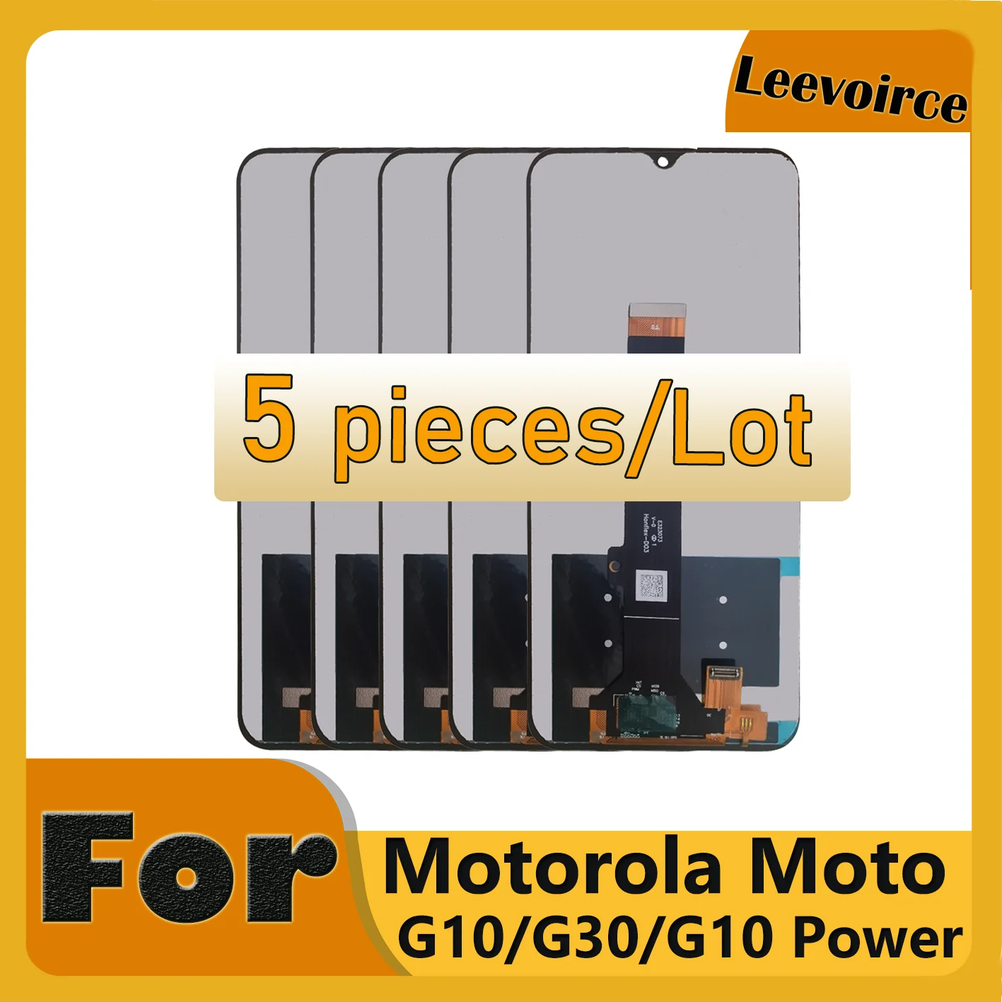 Оптовая продажа 5 шт. ЖК-дисплей для Motorola Moto G30 XT2129-2 G10 XT2127-2/4 запасной сенсорный