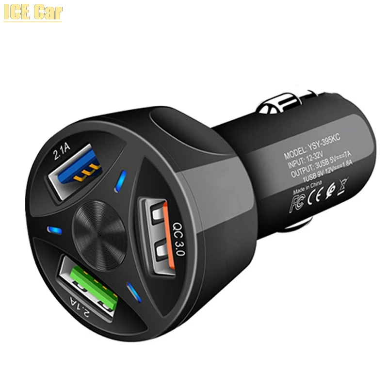 Новый автомобильный прикуриватель 12 В зарядное устройство авто USB QC 3 0