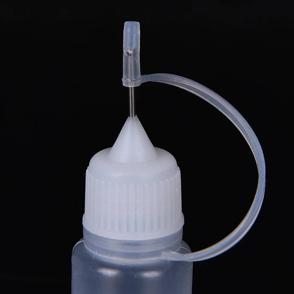 

10ML 1Pcs Refillable PE Plastic Dropper Bottles Empty Plastic Needle Bottle With Screw Metal Needle Cap Bottles