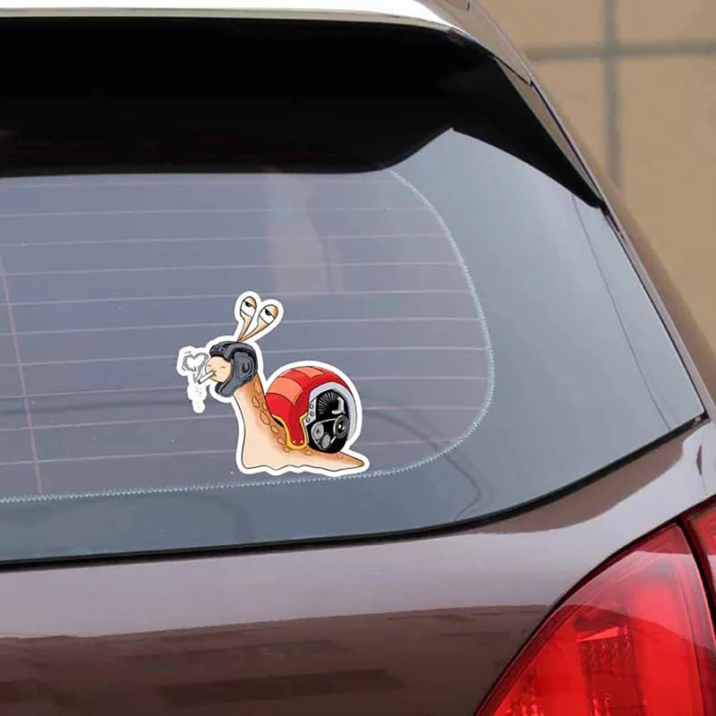 

1pc Funny Snail Turbo Stickers Vinyl Motorcross Car Decal Reflective Stickers