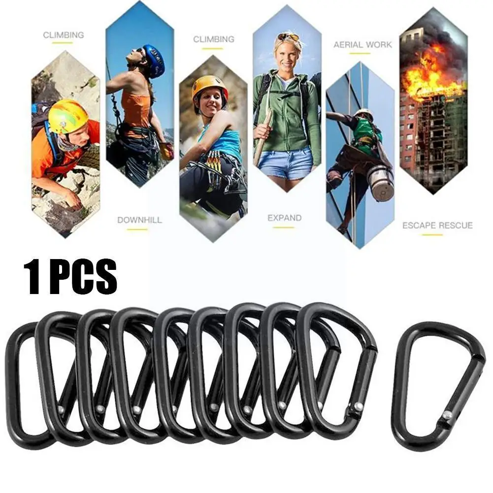 

One By One No. 5 D-type Aluminum Alloy Carabiner, Full-oxidized Full-color Bottle Outdoor Buckle, Buckle Water Hanging D8v8