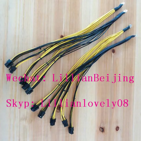 6pin силовой кабель блок питания ПЗУ сплиттер кабель с 10 разъемами используется для antminer APW3 или whatspower P3