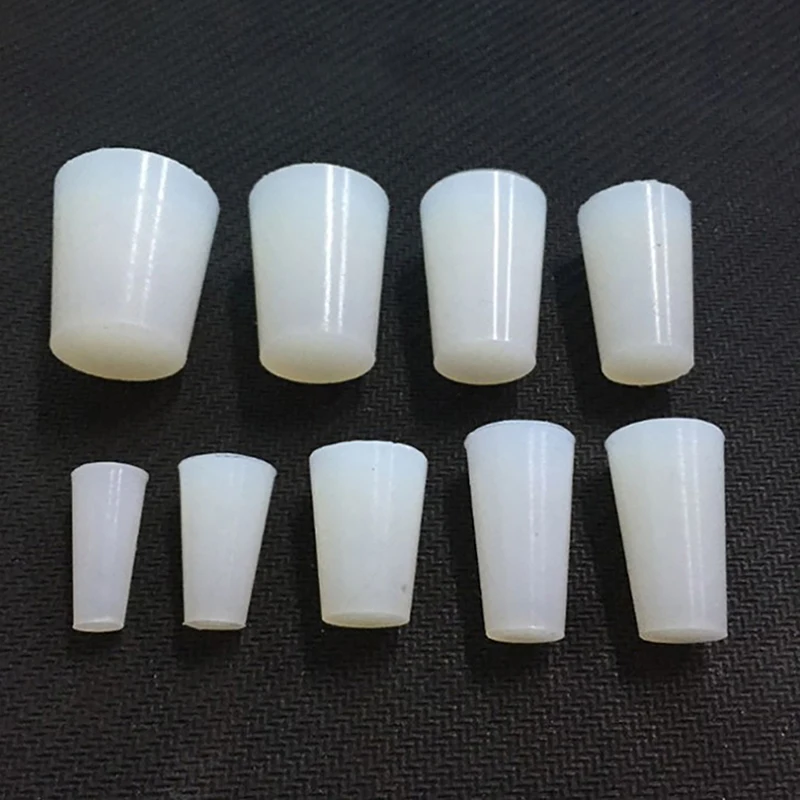 Clear / Black Conical Rubber Stopper HIGH TEMP Silicone Plugs Sealing Tapered Plug For Electroplating Paint | Обустройство дома