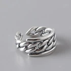 Винтажное креативное дизайнерское плетеное кольцо на цепочке для женщин, открытые кольца, ювелирные аксессуары в подарок