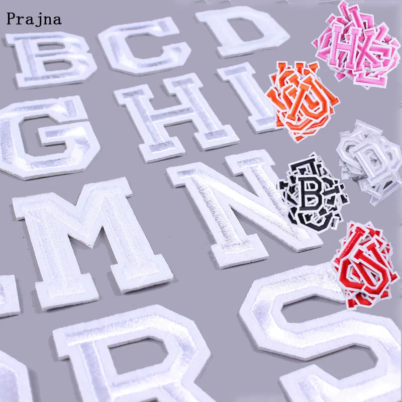 Нашивки с буквами английского алфавита сделай сам для одежды вышивка наклейки