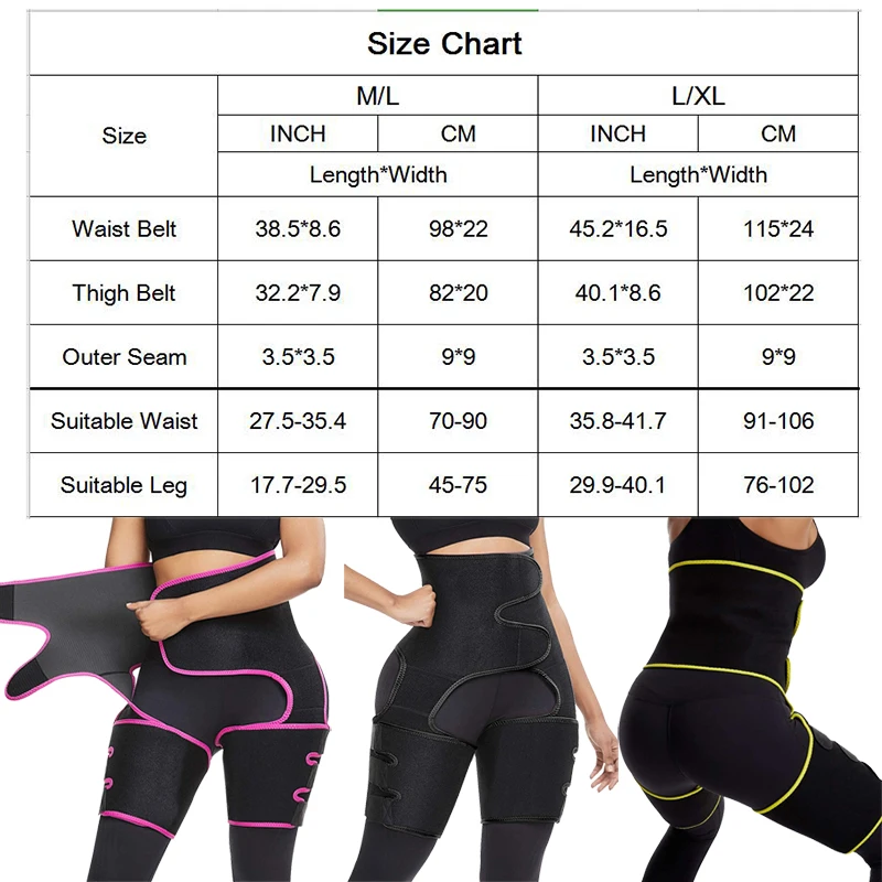 Women Neoprene Sweat Waist Tranier Body Shaper Butt Lifter Thigh Trimmer Sauna Shaperwear Tummy Control Belt Workout Fitness | Женская