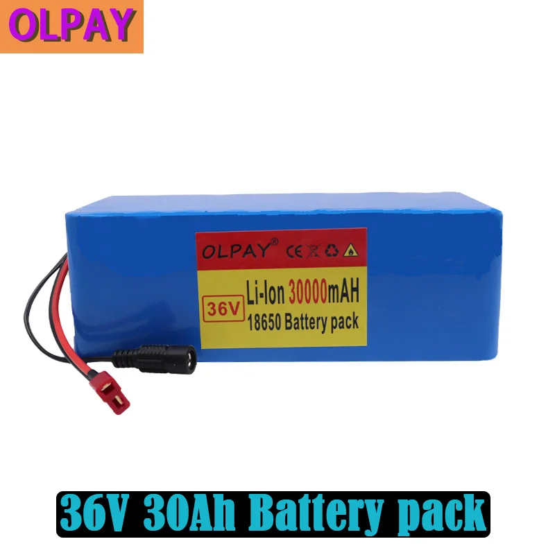 

New 36V 10S4P 30Ah 500W High power&capacity 42V 18650 lithium battery pack ebike electric car bicycle motor scooter with BMS