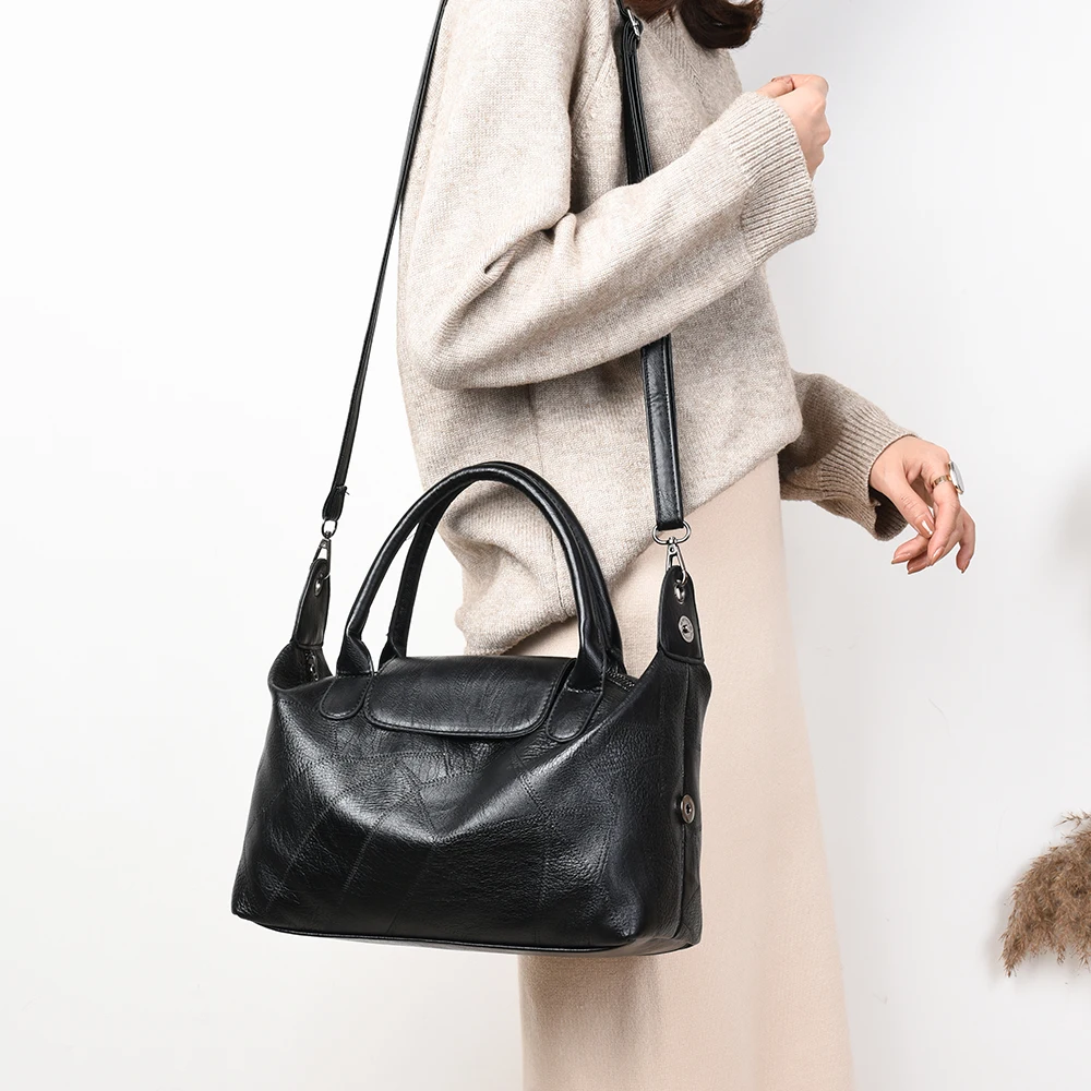 Роскошные женские сумки дизайнерские мягкие кожаные через плечо для женщин 2020