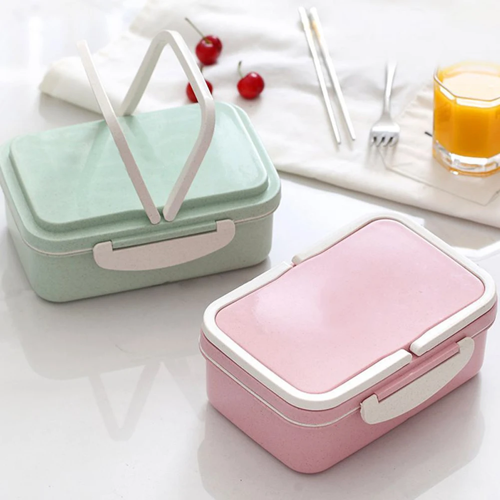 Портативный Ланч бокс из полезного материала пшеничной соломы бэнто боксы