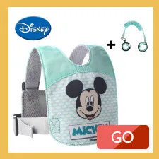 Disney детские ходунки помощник ремень функциональная безопасность малыш рюкзак поводок для обучения ходьбе Киндер регулируемый поводок ремень