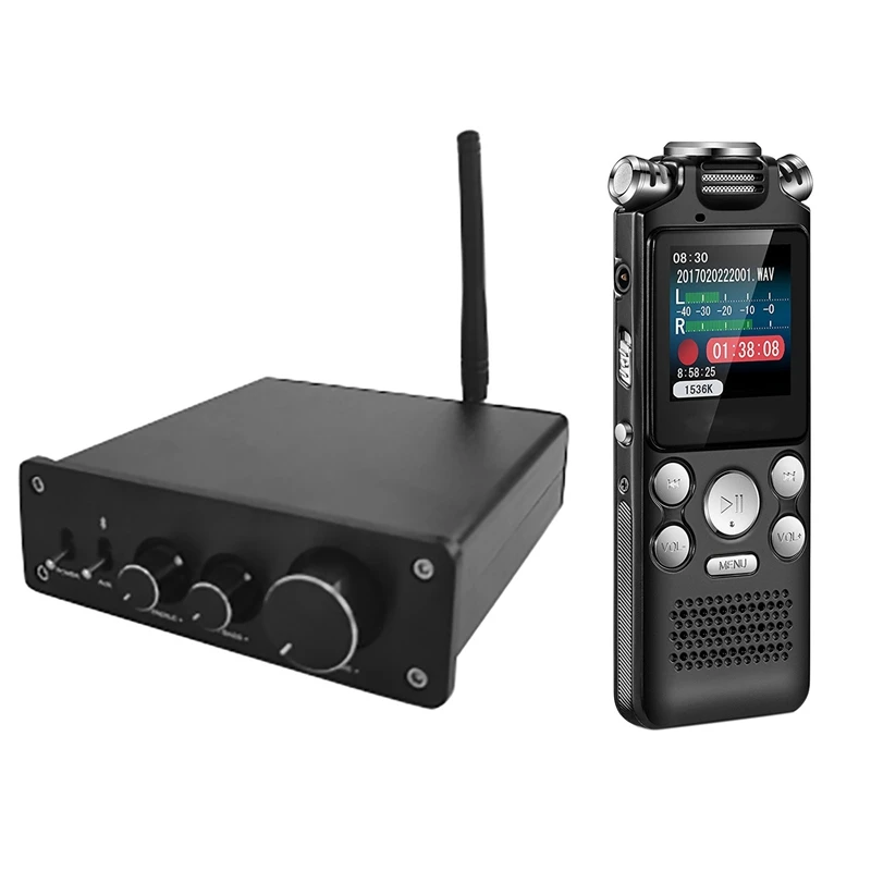 

1 Pcs Digital Audio Voice Recorder Pen Sound Dictaphone(16GB) & 1 Pcs TPA3255 Power Amplifier Stereo Digital Amplifier