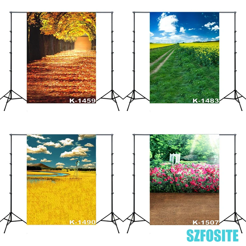 

Grassland Forest Blue Sky White Cloud Natural Scenery Photography Theme Backdrop Adults and Child Shoot Photo Vinyl Background