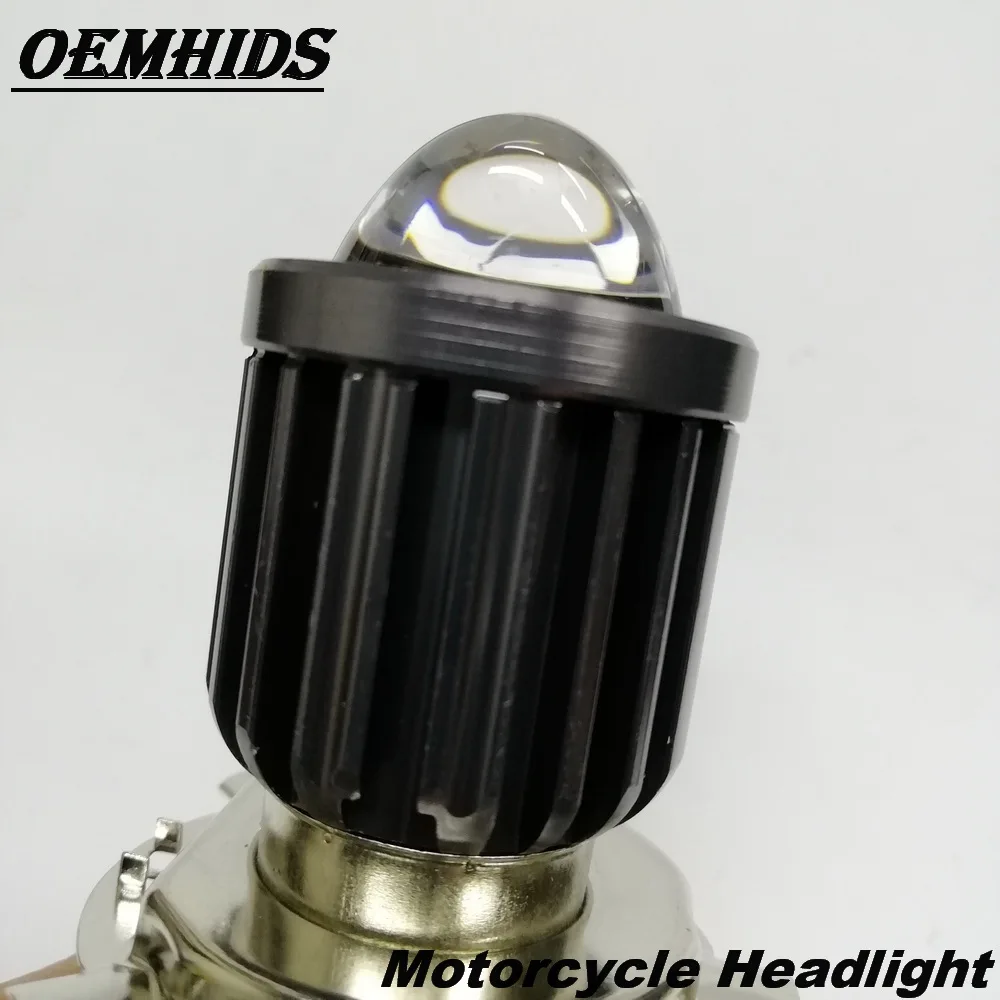 OEMHIDS H4 светодиодный фара мотоцикла Hi Lo луч мотоцикл 3000 К 6000 скутера ATV аксессуары