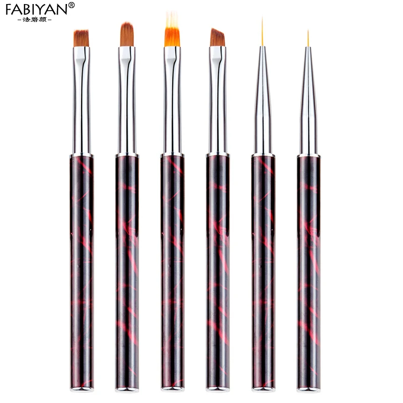 УФ Гель-лак для ногтей Рисование Лайнер Кисть ручка 3D DIY линии решетка цветок