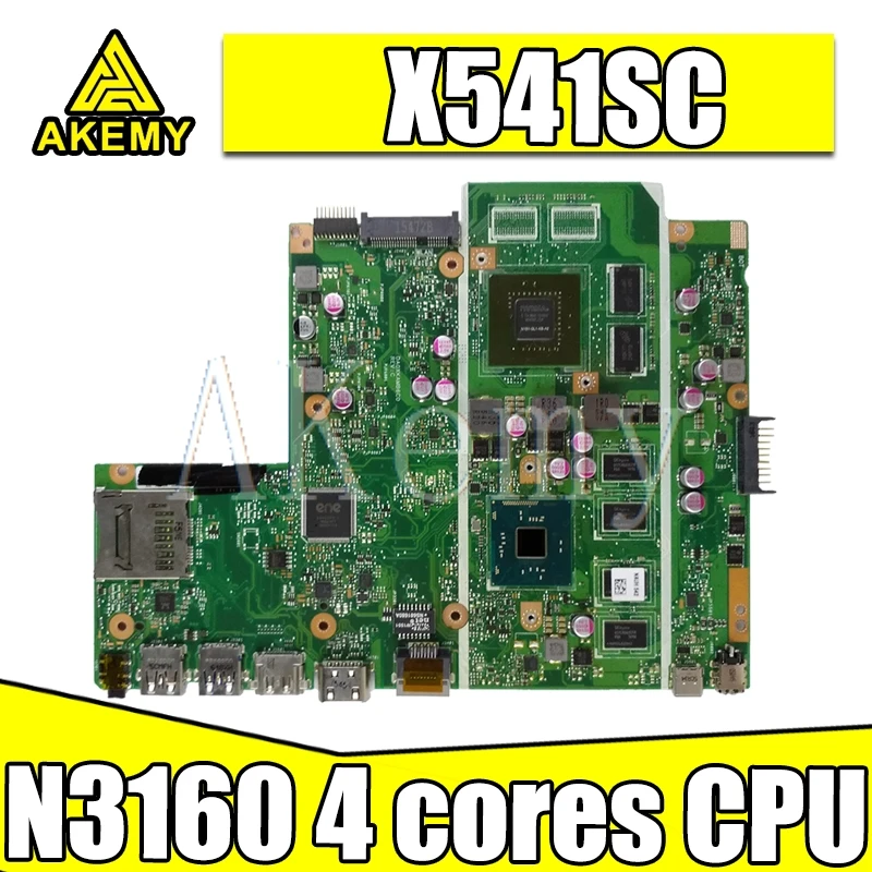 X541SC N3160 4 ядра процессор N15V GL1 KB A2 материнская плата REV 2 0 для For Asus X541S ноутбука 90NB0C10