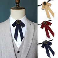 1pcs mens shirt rhinestone butterfly neck ties collar legal uniform ribbon bowtie elastic band handmade