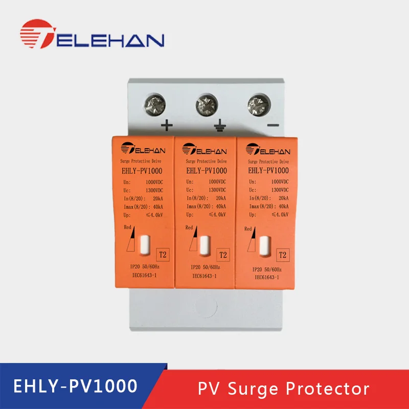 TELEHAN PV Защита от перенапряжения DPS 500/800/1000V DC защита перенапряжения|Автоматические