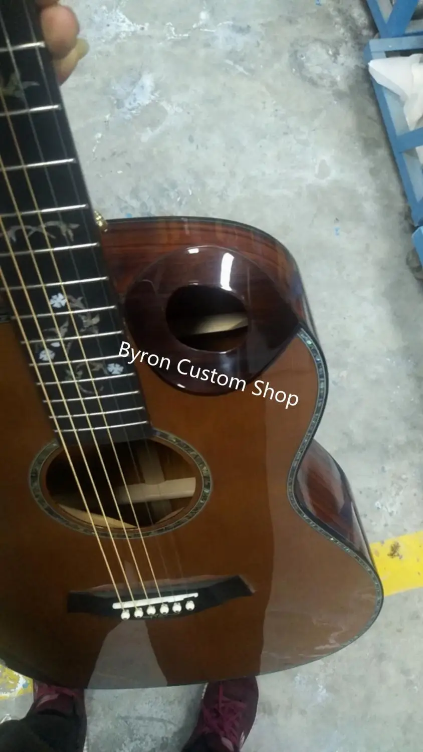 Бесплатная доставка AAAAA все твердые Коко гитара нитро отделка ручной работы