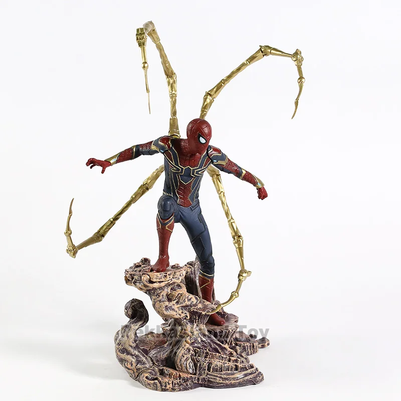 Железный студии Человек паук Статуэтка из ПВХ движущаяся фигурка Коллекционная