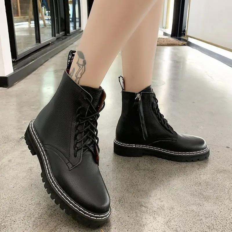 Бесплатная доставка Новинка 2019 года сезон осень-зима Женская обувь в британском