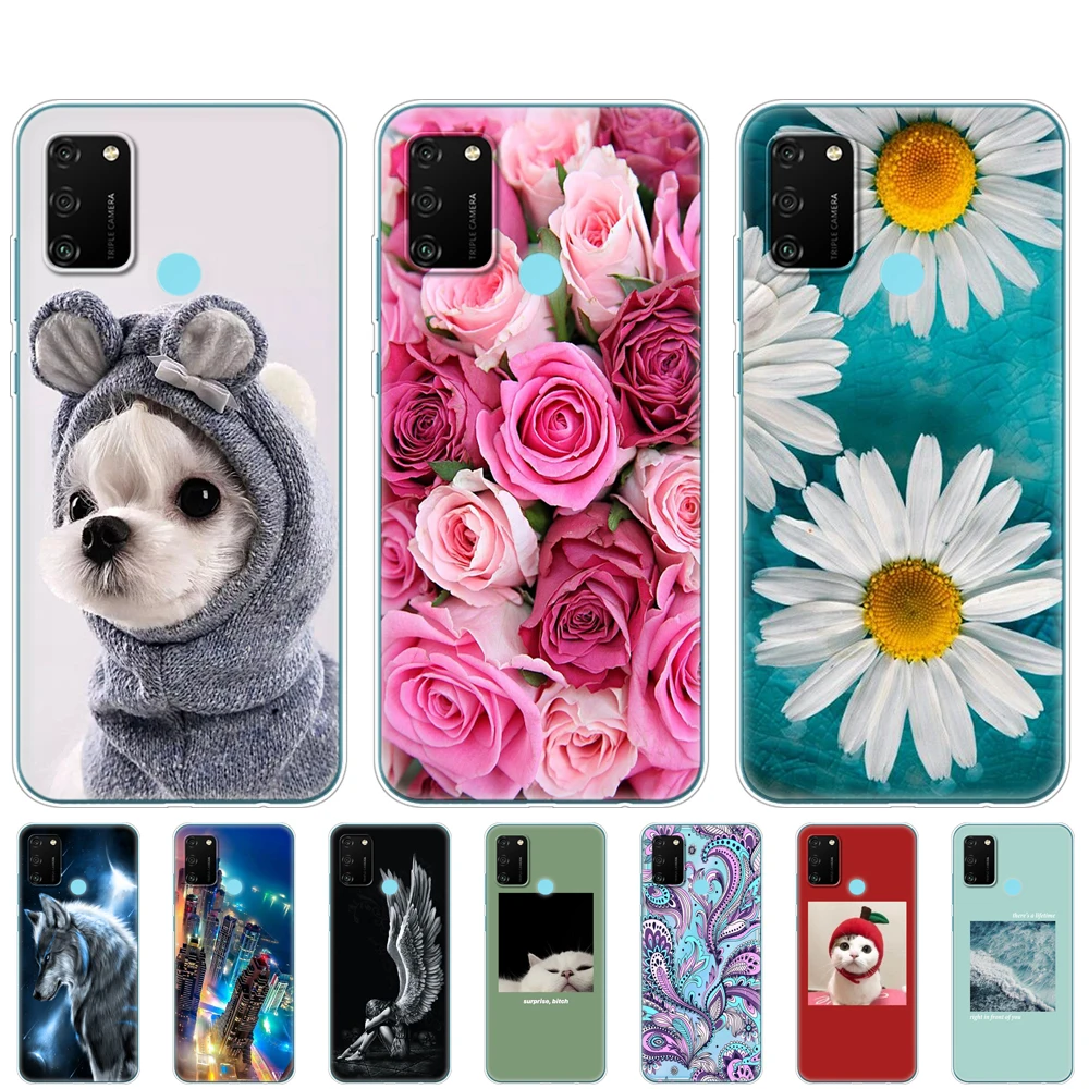 Силиконовый чехол для Huawei HONOR 9A мягкий ТПУ на заднюю панель 6 3 дюйма Honor 9 A защитный