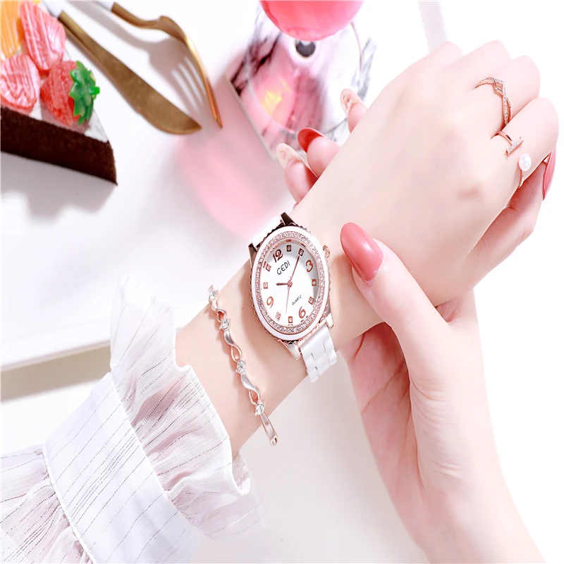 Часы для женщин кварцевые наручные часы женские от роскошного бренда сияющие