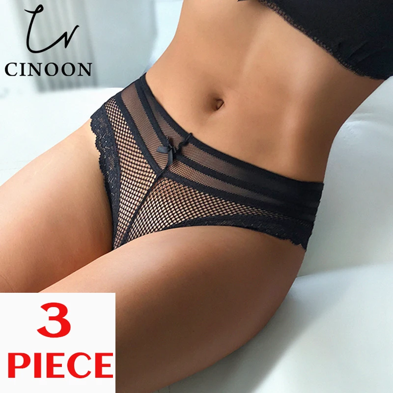 Женское нижнее белье CINOON топ сексуальные трусики прозрачное кружевное женское