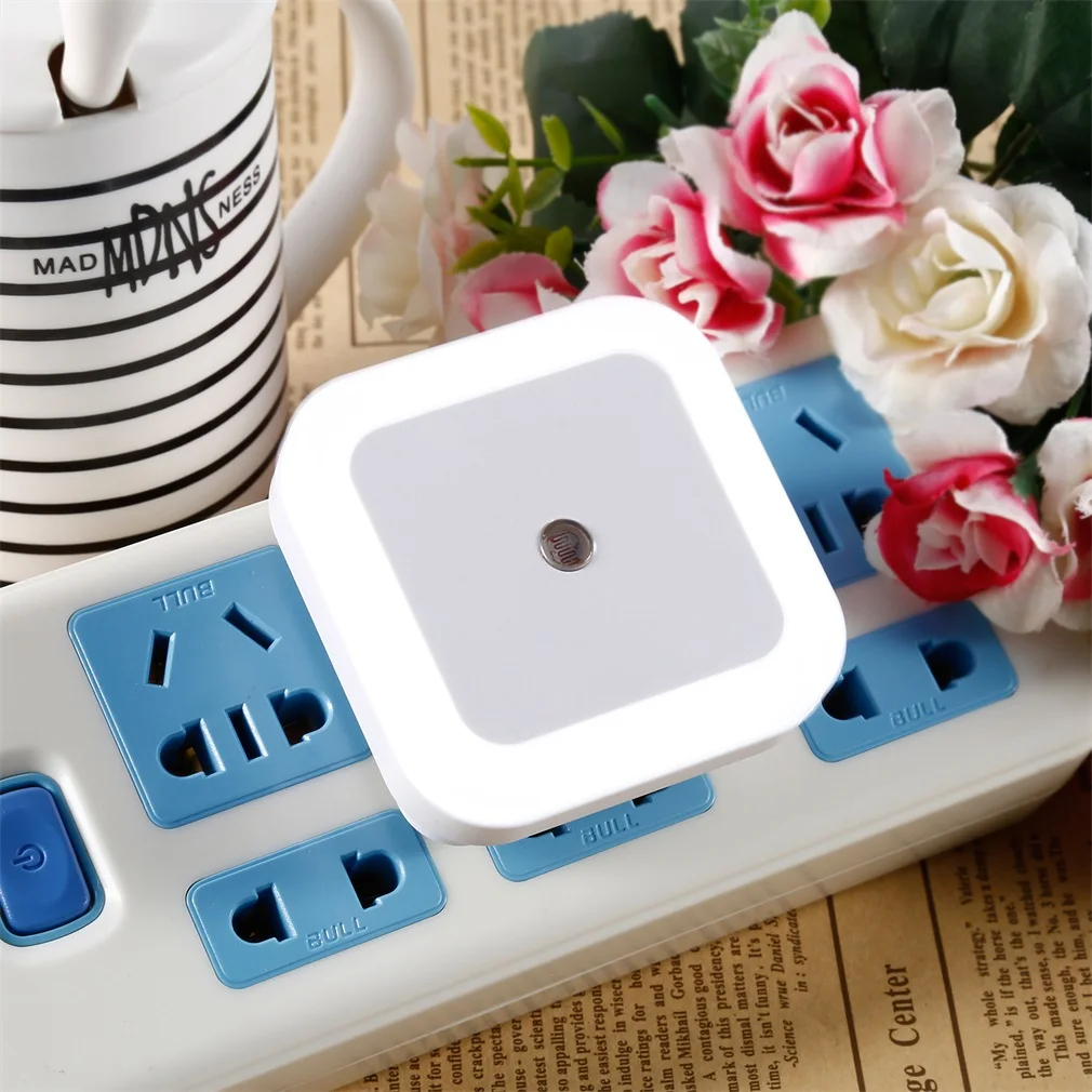 4 шт. 1 Вт Светодиодный светильник с автоматическим управлением датчик США штекер