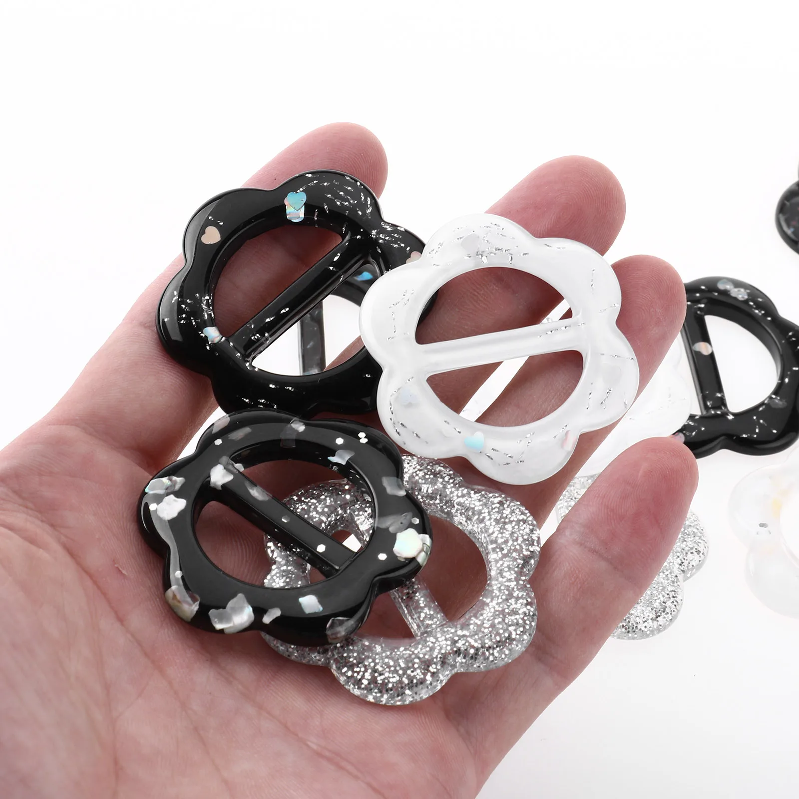 12 резиновых колец пуговицы элегантные застежки-пряжки для шарфа шаль модные