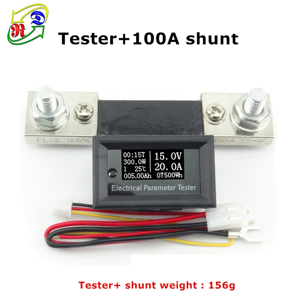 RD dual range 100 v/50A/100A 7в1 OLED Многофункциональный тестер напряжения тока Емкость