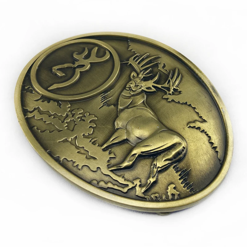 Роскошная брендовая металлическая пряжка на ремень с оленем ковбойские джинсы