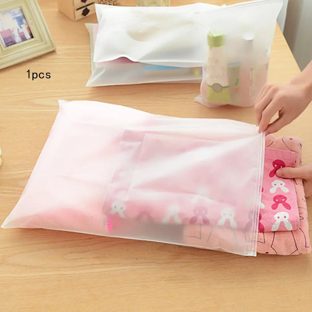 

Transparent Travel Storage Bag Portable Luggage Clothes Sorting Bag Translucent Bag Thick Plastic Bag
