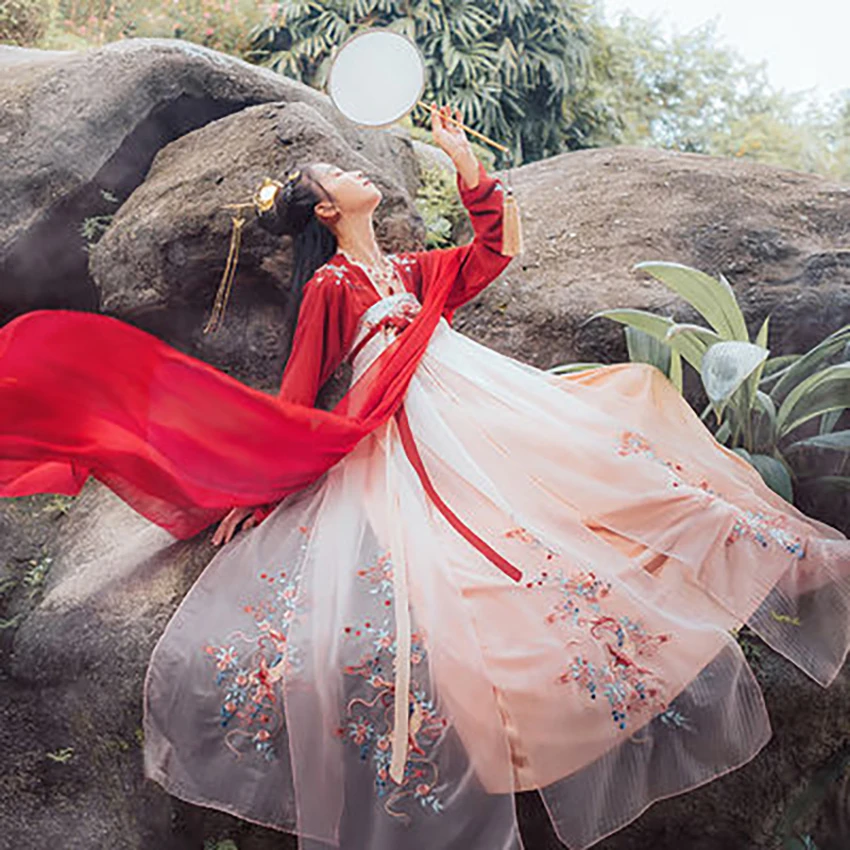 Традиционное китайское платье Hanfu традиционная китайская одежда для женщин