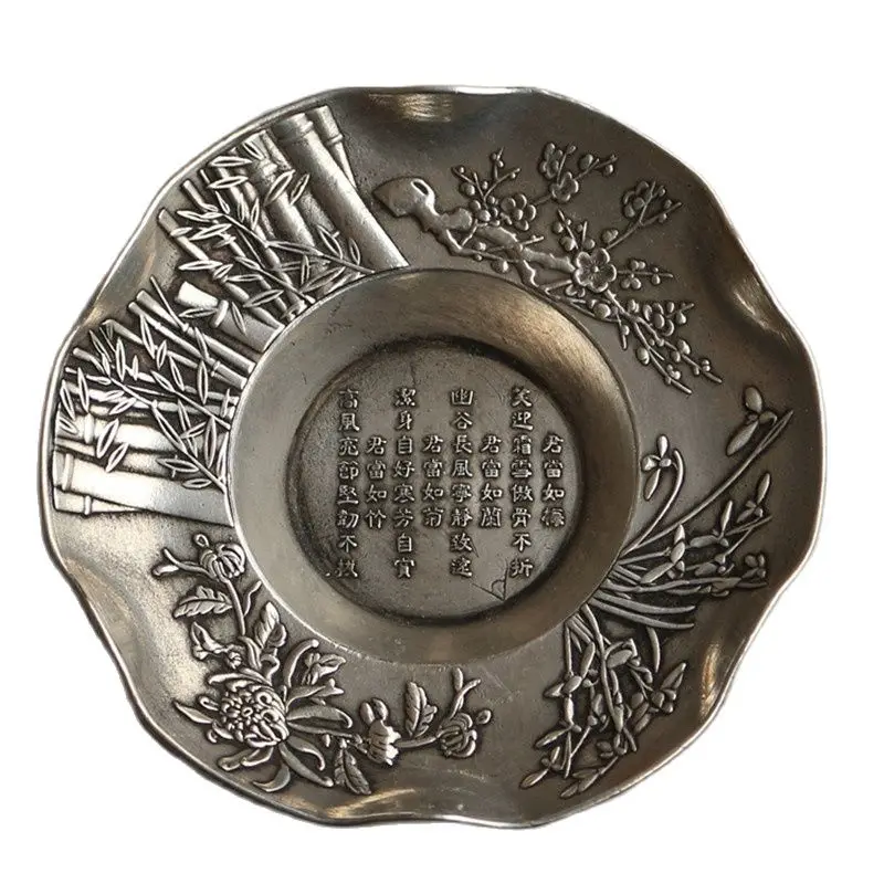 Китайские старые тибетские чернильные картриджи Meilanzhuju с серебряным текстом, чернильные пластины для чистки