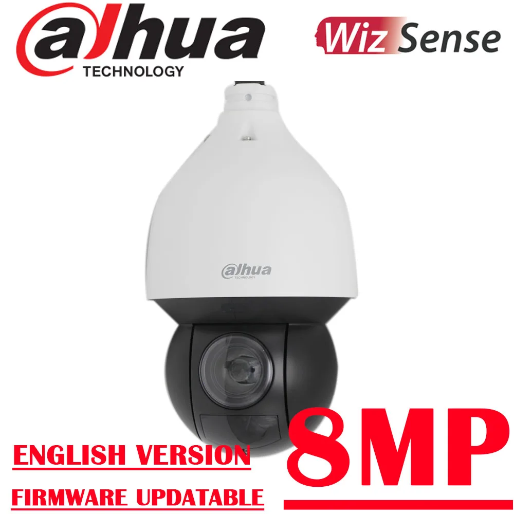 Telecamera IP PTZ Dahua 8MP SD5A825-HNR-YA PoE + 25x Zoom ottico rilevamento automatico IVS Starlight IR IP67 IK10 WizSense CCTV Network