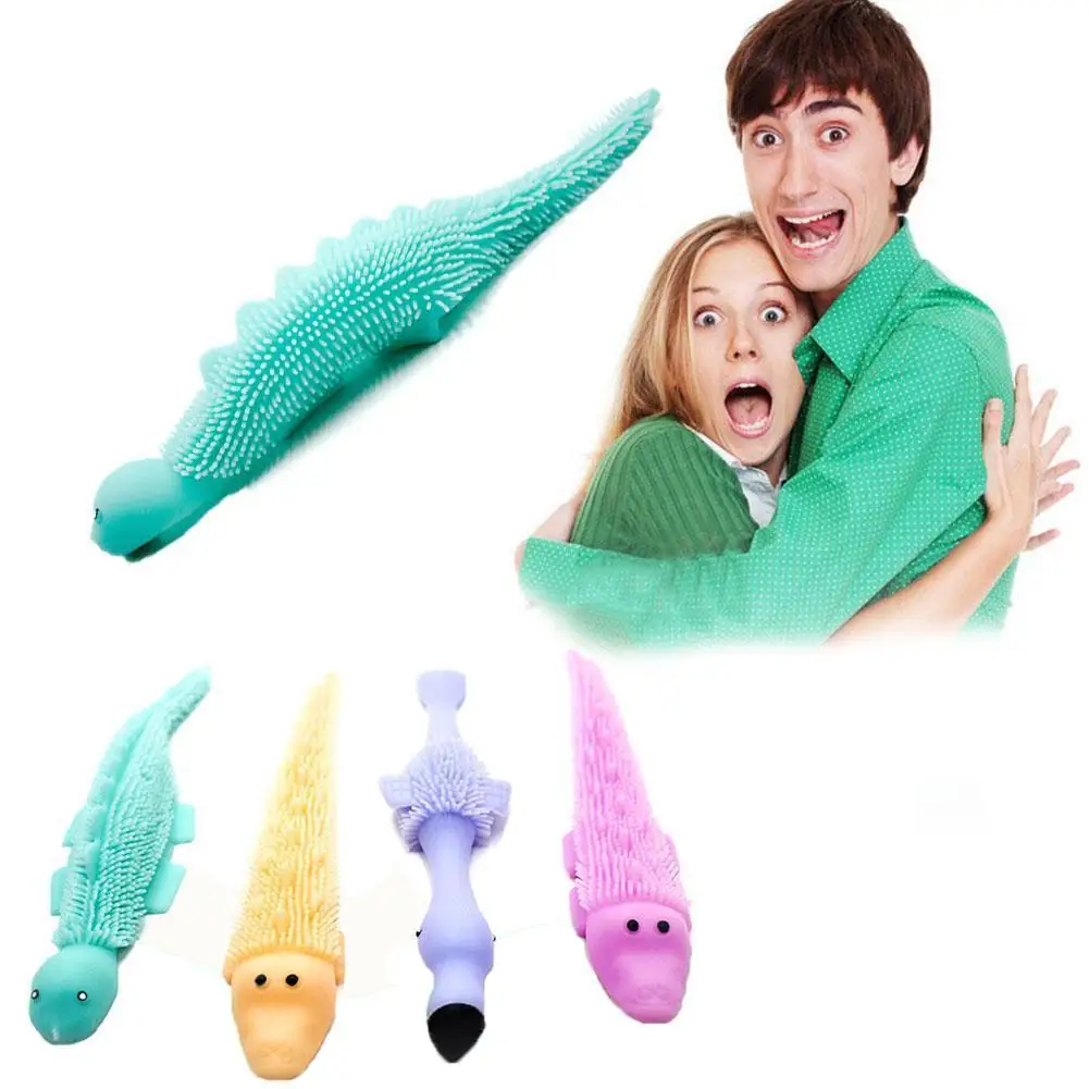 

Novelty Tricky Stretching Finger Slingshot Animal Dinosaur Toy Toy Soft Finger Fun Ejection Glue P2R0
