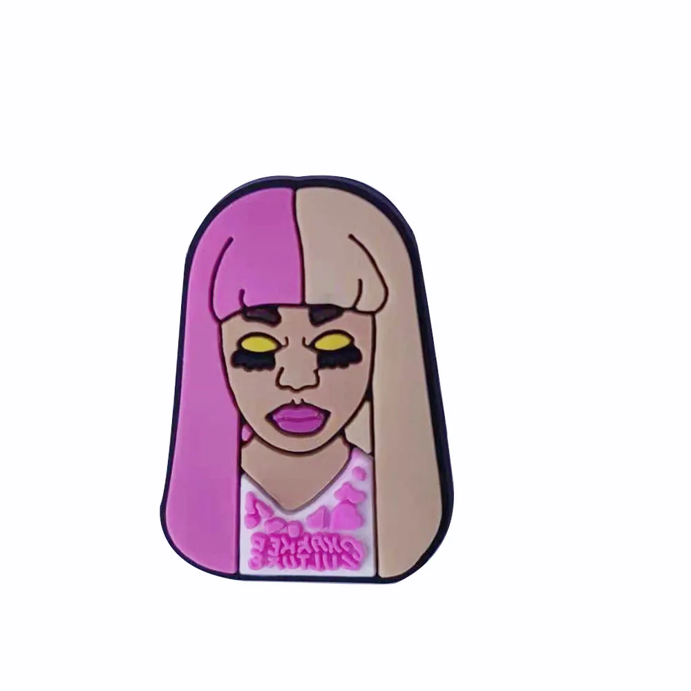 1 шт. Броши из ПВХ значки Значок Крутые девушки Красота Губа Кнопка Рюкзак Одежда Шляпа Декор Аксессуары Ювелирные изделия.